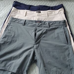 J crew mens tech shorts 32 waist 3 pairs